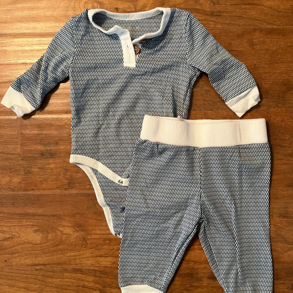 Blue and White Kids Matching Set